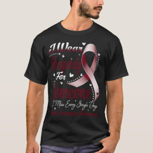 T-shirt Je Porte La Bourgogne Pour La Sensibilisation À L'