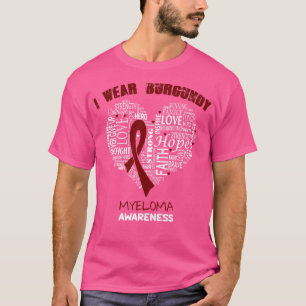 T-shirt Je Porte La Bourgogne Pour La Sensibilisation Au M