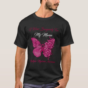T-shirt Je Porte La Bourgogne Pour Ma Mama Myeloma Multipl