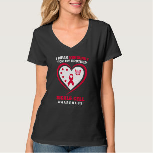 T-shirt Je Porte La Bourgogne Pour Mon Frère Sickle Cell A