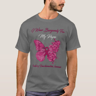 T-shirt Je Porte La Bourgogne Pour Mon Papa Hémochromat Hé