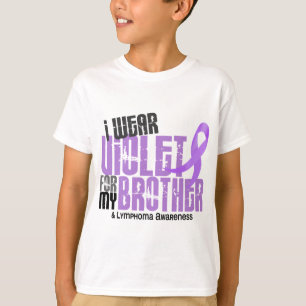 T-shirt Je porte la lymphogranulomatose maligne violette