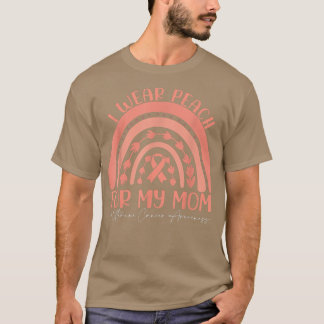 T-shirt Je porte la Pêche pour ma maman Sensibilisation au