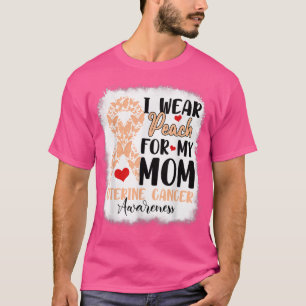 T-shirt Je Porte La Pêche Pour Ma Mère Conscience Du Cance