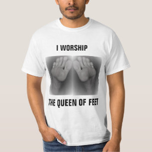 T-SHIRT JE PORTE LA REINE DES PIEDS