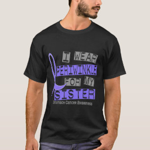 T-shirt Je porte le bigorneau pour mon cancer de l'estomac