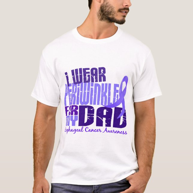 T-shirt Je porte le bigorneau pour mon Cancer oesophagien (Devant)