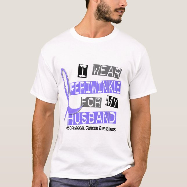 T-shirt Je porte le bigorneau pour mon Cancer oesophagien (Devant)