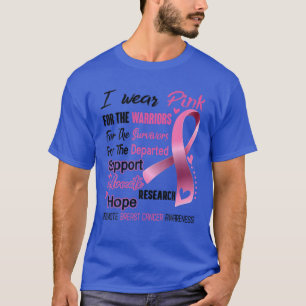 T-shirt Je Porte Le Cancer Du Sein Rose Promouvoir, Le Can