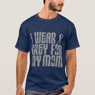T-shirt Je porte le gris pour ma MAMAN 16