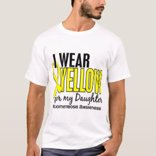 T-shirt Je porte le jaune pour ma endométriose de la fill
