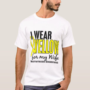 T-shirt Je porte le jaune pour ma endométriose de l'épou