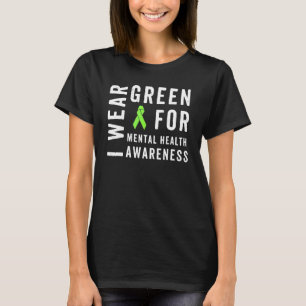 T-shirt Je Porte Le Mois Vert Pour La Sensibilisation À La