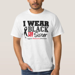 T-shirt Je porte le noir pour ma soeur