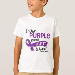 T-shirt Je porte le pourpre pour ma tante 42 lupus