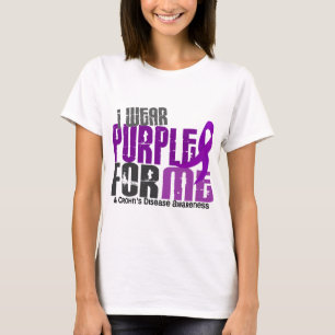 T-shirt Je porte le pourpre pour moi 6 La maladie de Crohn