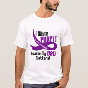 T-shirt Je porte le pourpre pour mon CANCER PANCRÉATIQUE