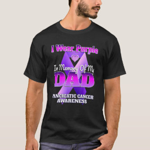 T-shirt Je Porte Le Purple En Mémoire De Ma Danse Pancré