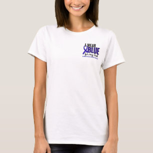 T-shirt Je porte le RA bleu de rhumatisme articulaire du