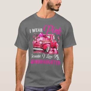 T-shirt Je Porte Le Rose Parce Que J'Aime Mon Petit-Fille