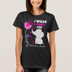 T-shirt je porte le rose pour la sensibilisation au cancer