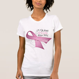 T-shirt Je porte le rose pour ma conscience de cancer du