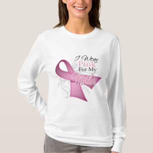 T-shirt Je porte le rose pour ma conscience de cancer du