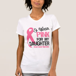 T-shirt Je porte le rose pour ma fille