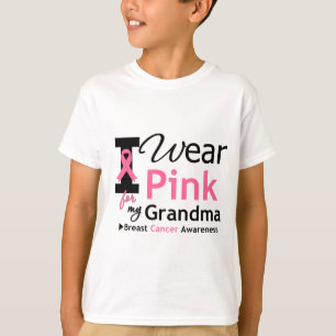 T-shirt Je porte le rose pour ma grand-maman