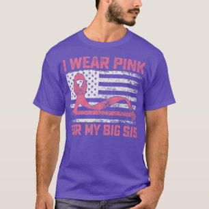 T-shirt Je Porte Le Rose Pour Ma Grande Sensibilisation Au