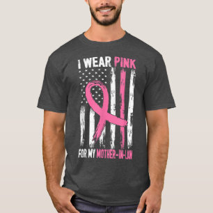 T-shirt Je Porte Le Rose Pour Ma Mère En Droit Cancer Du S