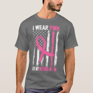 T-shirt Je Porte Le Rose Pour Ma Mère En Droit Cancer Du S