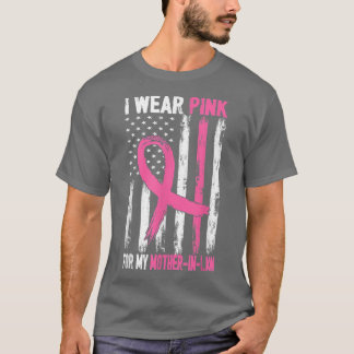 T-shirt Je Porte Le Rose Pour Ma Mère En Droit Cancer Du S