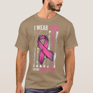 T-shirt Je Porte Le Rose Pour Ma Mère En Droit Cancer Du S