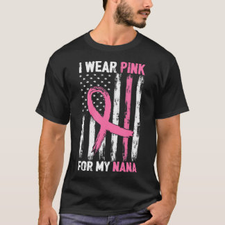 T-shirt Je Porte Le Rose Pour Ma Sensibilisation Au Cancer