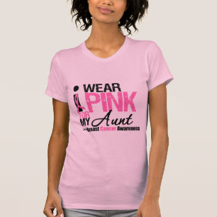 T-shirt Je porte le rose pour ma tante