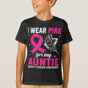T-shirt Je Porte Le Rose Pour Ma Tante Sensibilisation Au 