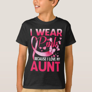 T-shirt Je Porte Le Rose Pour Ma Tante Sensibilisation Au 