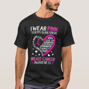 T-shirt Je Porte Le Rose Pour Mon Bonus Maman Coeur Foi Co