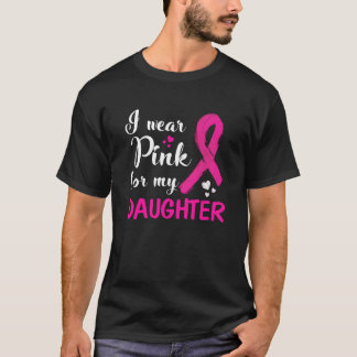 T-shirt Je porte le rose pour mon cancer du sein Awarenes