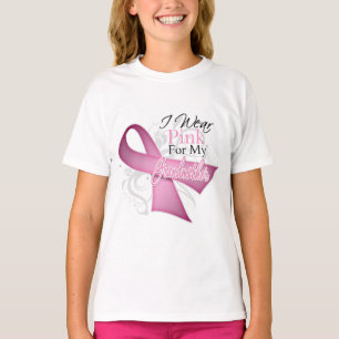 T-shirt Je porte le rose pour mon cancer du sein de