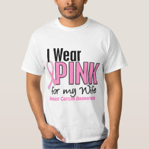 T-shirt Je porte le rose pour mon cancer du sein de