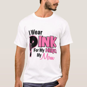 T-shirt Je porte le rose pour mon CANCER DU SEIN de la