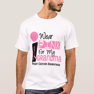 T-shirt Je porte le rose pour mon cancer du sein de la