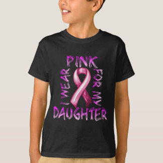 T-shirt Je porte le rose pour mon Daughter.png