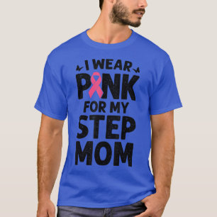 T-shirt Je Porte Le Rose Pour Mon Étape Maman Papillon Can