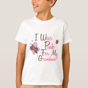 T-shirt Je porte le rose pour mon tee - shirt de CANCER DU