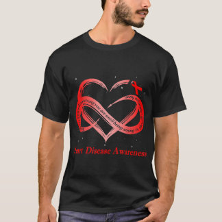 T-shirt Je Porte Le Rouge Pour Le Guerrier De Sensibilisat