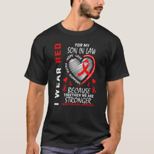 T-shirt Je Porte Le Rouge Pour Mon Fils En Droit, Maladie