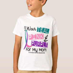 T-shirt Je porte le ruban thyroïde pour ma maman 37